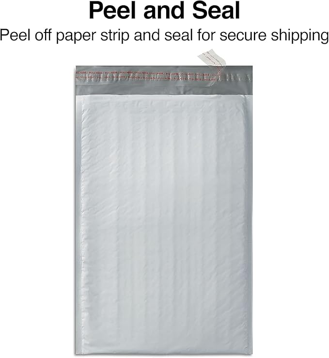Staples Peel & Seal Bubble Mailers, #7 Size, 14.25” x 19”, Extra‑Large Cushioned Envelopes — 8/Pack