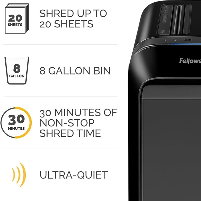 FEL5015401 - Fellowes Powershred LX220 Micro-Cut Shredder (Black)