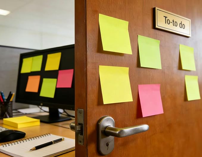 (54 Pack) Pop Up Sticky Notes Refill,3x3 in Popup Notepads,Accordion Stickies Super Sticking Power,Office School Memo Note Pads Bright Colors,Post on Windows Doors,Recyclable,Easy to Write on