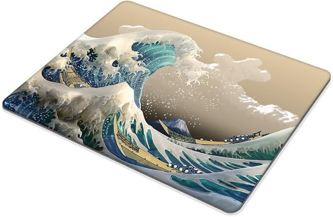 Japanese The Great Wave Off Kanagawa Mouse pad Customized Mousepad Non-Slip Rubber Base Mouse Pads for Computers Laptop Office Desk Accessories Mouse pad