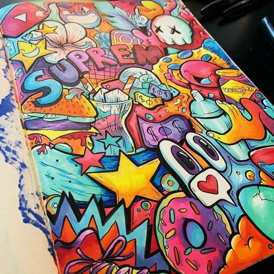 Arhomet 6pcs Multicolor Alcohol Markers Under 6 dallors, Dual Tips Art Markers Drawing Sketched Double Tipped for Beginners Adults