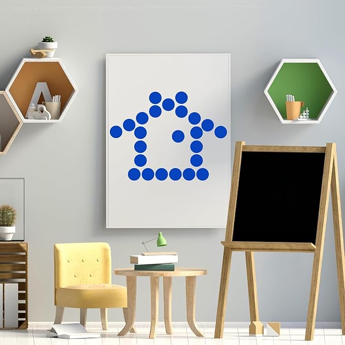 1400 Pcs Blue Dot Stickers 3/4" Round Color Coding Label Circle Stickers Colored Dots for Office,Classroom,Papers Etc