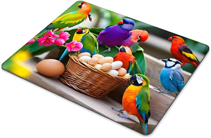 Bird Bathing Flowers Mouse pad Customized Mousepad Non-Slip Rubber Base Mouse Pads for Computers Laptop Office Desk Accessories Mouse pad