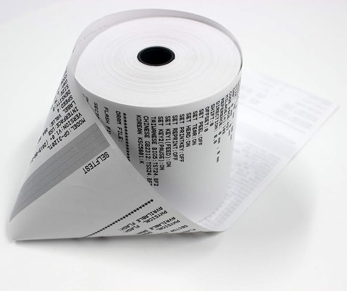 (96 Rolls) Adding Machine/Calculator Roll, 2-1/4" x 150 ft, White - Top of the Line sharp calculator paper - universal 35720 - Printing Calculator 10 Key Adding Machine/Calculator Roll