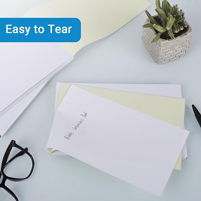 150 Sets 5.5X8.5 Inches Blank Carbonless Notepad, 2-Part Blank Carbonless Lab Notebook, Carbon Duplicate Copy Paper (50 Sets each Pad, 3 Pads)