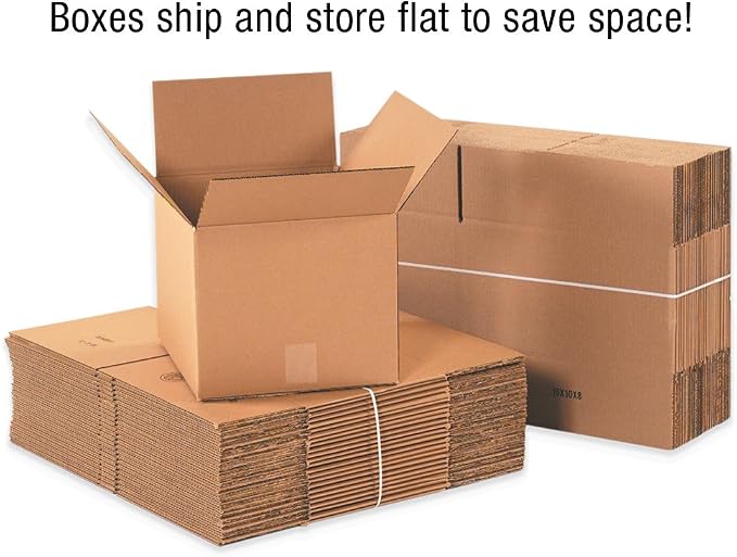 BOX USA Shipping Boxes 9"L x 6"W x 12"H, 500-Pack Small Corrugated Cardboard Boxes for Shipping, Mailing, Packing, Packaging and Storage
