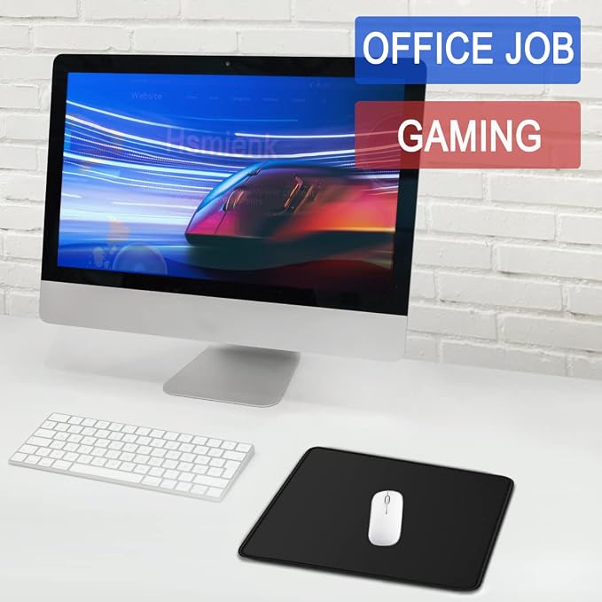 Mouse Pad, Upgraded 30% Larger Mouse pad with Durable Stitched Edges | MousePad, Premium-Textured & Waterproof Mousepad, Nonslip Natural Rubber Base Mouse pad for Laptop,Computer, Office