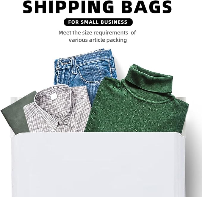 POLYSELLS 100 pcs 24x24 Inches White (Silver inside) Poly Mailers Shipping Envelopes, Strong Adhesive Sealing, Waterproof, and Tear-resistant Postal Mailing Bags for Clothing, Books, and Accessories