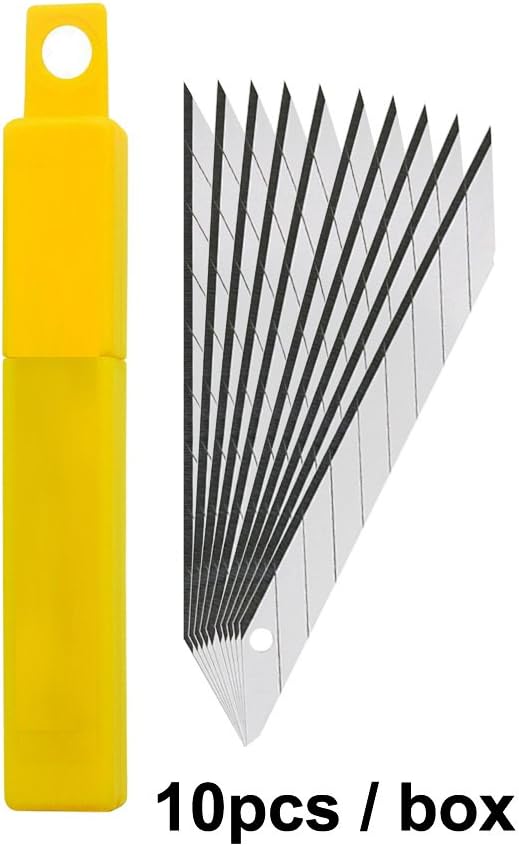 30 Degree Carbon Steel Snap-Off Spare Blades Auto Vinyl Cutting Knife Tint Film Hand Tools 30pcs of Pack
