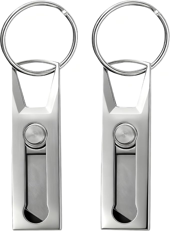 2pcs Small Keychain Pocket Knife,Mini Box Cutter With Stainless Steel Blade, Key Chain Knife For Edc,Safety Lock Utility Tool, Tiny Cutting Gadget For Open Box/Home/Office, Cool Keychain Knife,Father Day gift