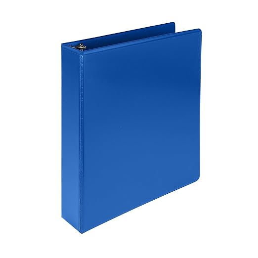 Samsill Durable 1.5 Inch Binder, D Ring Binder, 100% Recycled Chipboard, Blueberry