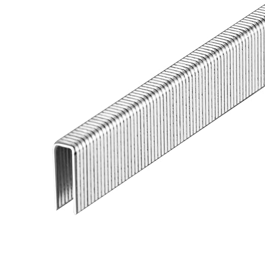 meite 18 Gauge 1/4-Inch Narrow Crown Staples, 5/8-Inch Length Heavy Duty Galvanized Upholstery Staples for Electric or Pneumatic Narrow Crown Staple Guns (4,000 PCS)