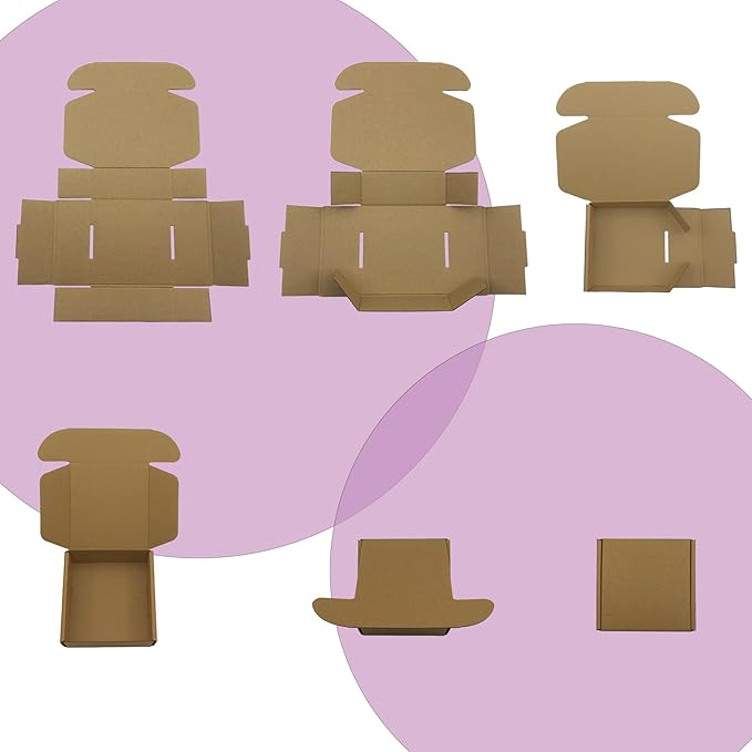 11x10x2 Inches Shipping Boxes Set of 25, Brown Corrugated Mailing Cardboard Box Literature Mailer for Packing Small Business Moving and Storage,E-Commerce Packaging (11"×10“×2”)
