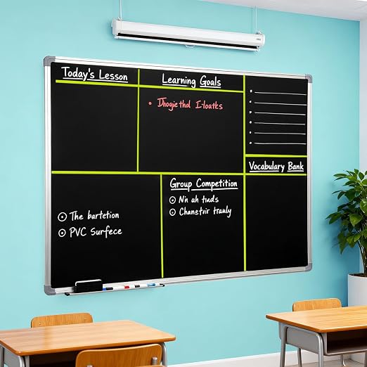 CHUNNIAO Yellow Magnetic Tape Roll for Whiteboard in Classsroom&Office,Fine Line Gridding Highlighter Tape - 2/5 in x 65 Ft,High Energy Thin Strip Magnet Border,Teacher Supplies