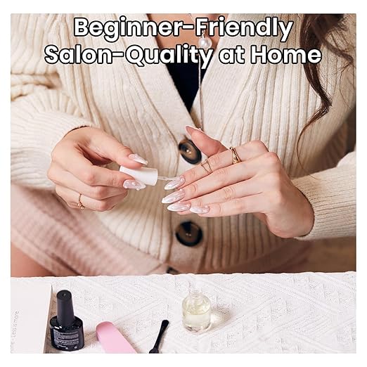 Beetles 30g Solid Nail Glue Gel for Nail Tips Clear Press On Nails, Beginner-Friendly, Hard Gel for Nail Extension & 3D Sculpting Nail Art, UV & LED Cured