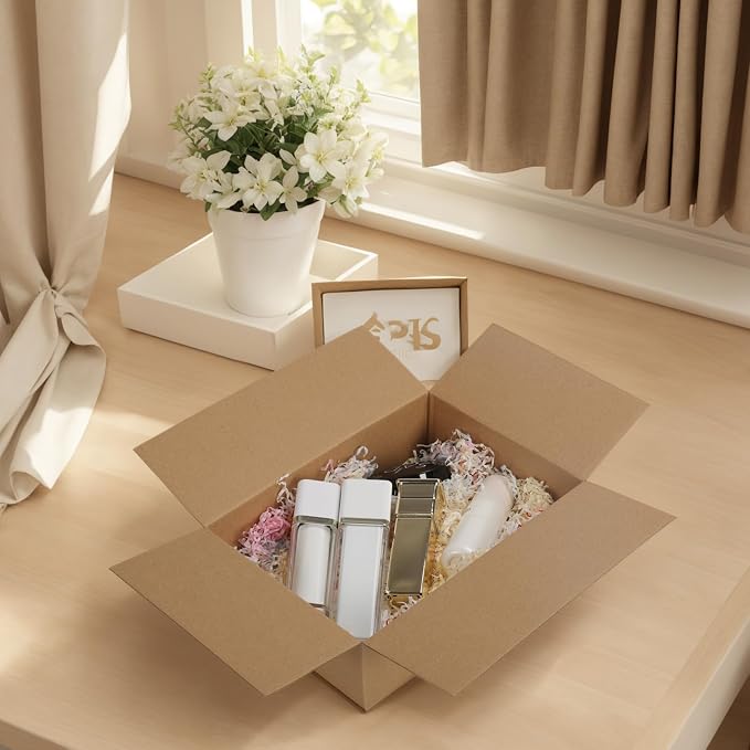 EdenseeLake 40 Pack 10x7x3 inches Shipping Boxes Small Cardboard Boxes for Packing, Moving, Mailing, Brown