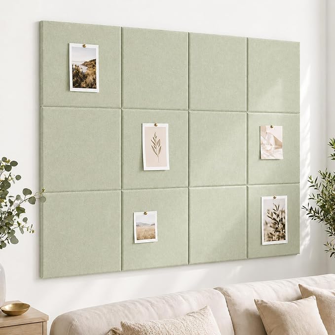 Felt Bulletin Board Tiles, Large Cork Board Alternative,24 x 36 in | 0.35 in modular felt wall tiles for notes, photos, schedules, reminders in offices, classrooms, home and office workspaces