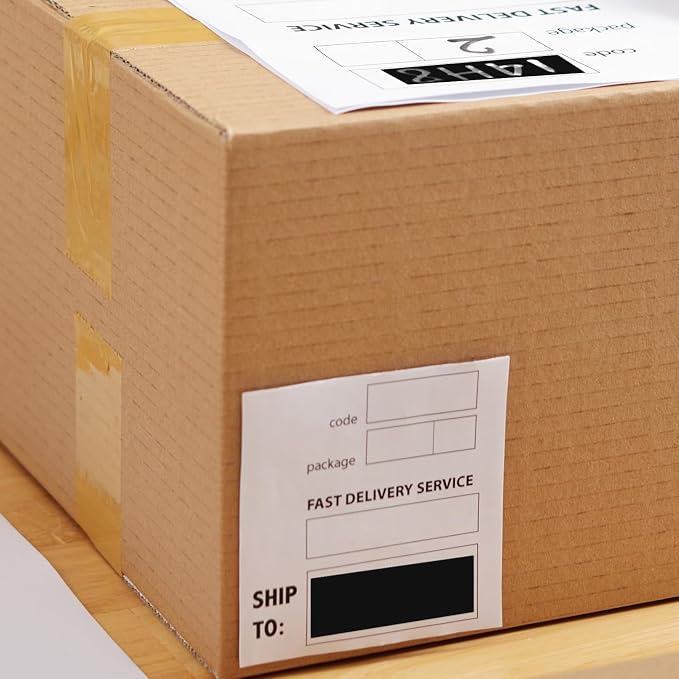 Black Rectangle Labels 3" x 1" Color Coding Stickers Roll 500 Pcs | Writable Waterproof Vinyl, Strong Adhesive, Removable, Peel & Stick, Name Tags, File Folders, Bottles, Office Classroom Home