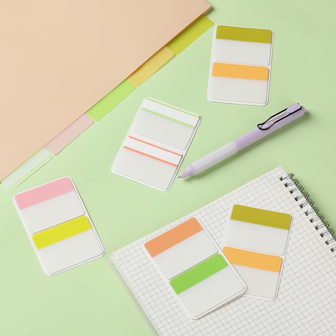 Mr. Pen- Sticky Index Tabs, 500 Pcs, 21 Sets, Colorful | Writable Colored Pages Markers Labels for Reading Notes, Books, Binders, Notebook, Folders and Classify Files