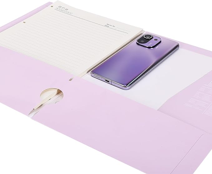 Mr. Pen- Pocket Folders, 4 Pocket, 8 Pack, Pastel Colors, Folders with Pockets 3 Hole Punched, Folder, Binder Folder