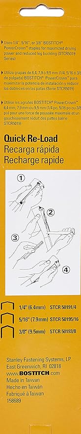 BOSTITCH Hammer Stapler/Tacker, Manual, 1/4-Inch to 3/8-Inch (H30-8)