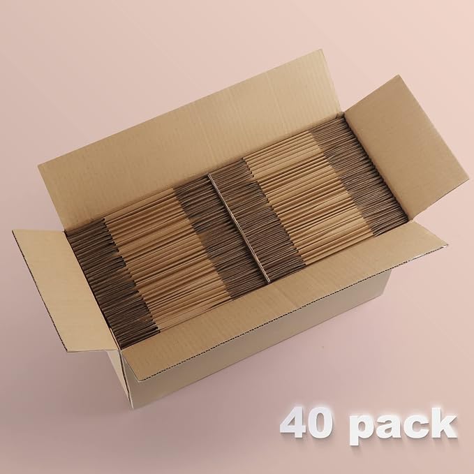 Edenseelake 40 Pack 6x4x4 inches Shipping Boxes Small Cardboard Boxes for Packing, Moving, Mailing, Brown