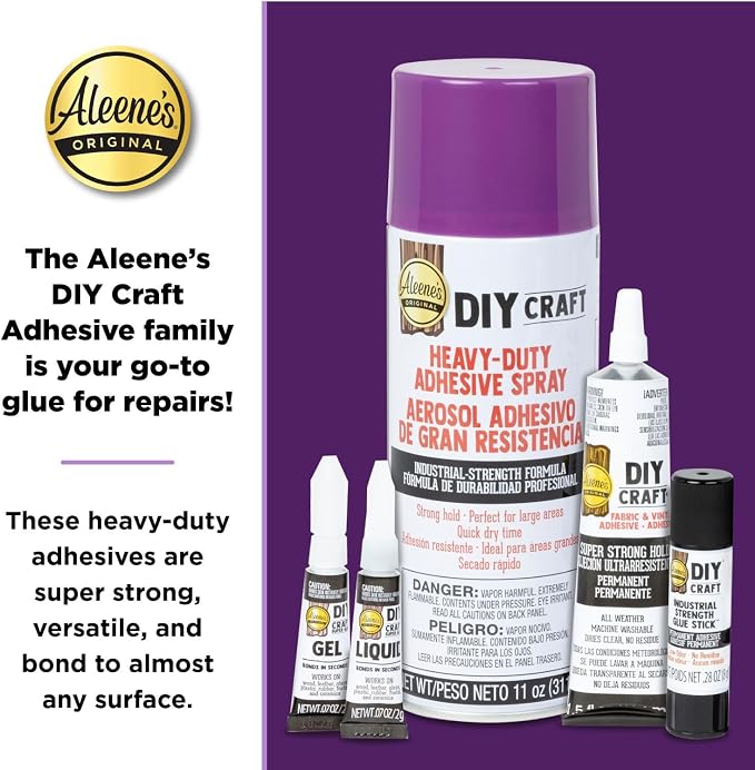 Aleene's DIY Craft Industrial-Strength Glue Sticks, Permanent Bond for Easy Repair, 2 Pack