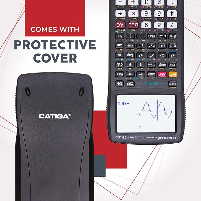 CATIGA Scientific Calculators with Graphic Functions, Graphing Calculators with Multiple Modes, Scientific Calculators for Students, High School or College Courses, Calculadora Cientifica, CS-229
