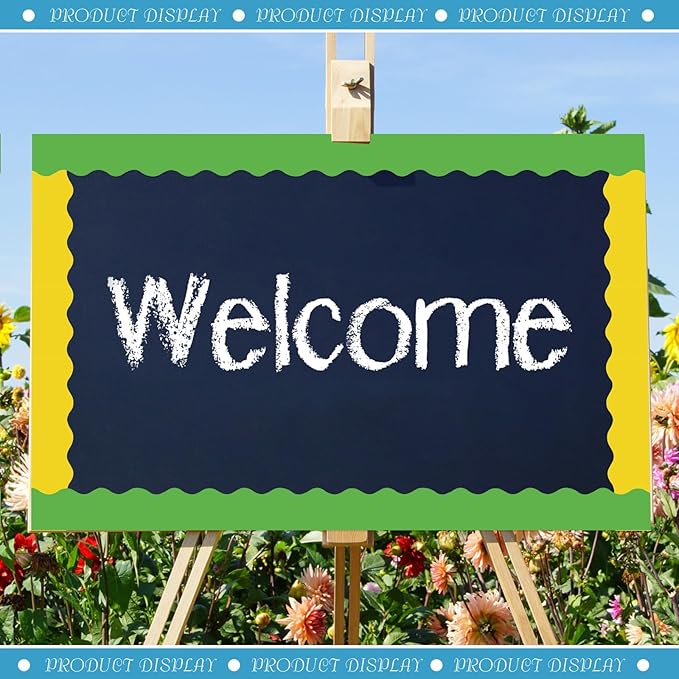 Containlol 236ft Rainbow Color Bulletin Board Decoration, Spring Rainbow Classroom Bulletin Board Borders, Bright Scalloped Trim for School Office Poster Chalkboard Whiteboard Wall Decor