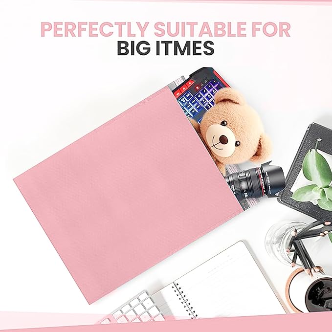 Light Pink Poly Bubble Mailers 14.50x20 Inch #7 | Self Seal Large Padded Envelopes | Air Cushioned Bubble Mailer | Usable Size 14.25x19 Inch | Waterproof Lightweight Mailing Shipping Bags | 100 Pack