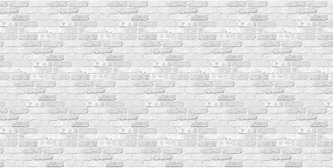 Fadeless Bulletin Board Paper, Fade-Resistant Paper for Classroom Decor, 48” x 50’, White Brick, 1 Roll