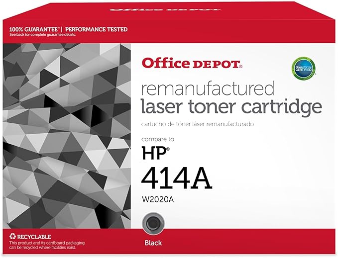 Office Depot® Brand Remanufactured Black Toner Cartridge Replacement for HP 414A, W2020A