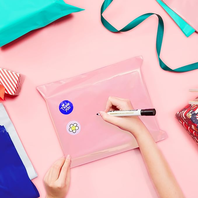 Fuxury 70000 Pcs 14.5X19" Poly Mailers Envelopes Shipping Bags for Clothing,Strong Adhesive Packaging Bag for Small Business Suppliers, Self Seal Mailing Poly Bags,Pink