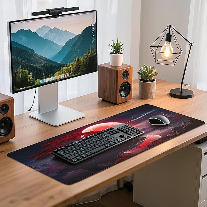 Gaming Mouse Pad - (31.5"×11.8") Japanese Anime Large Mouse Pads for Desk - Desk Mat for Keyboard and Mouse with Non-Slip Base, Desks Pad Matfor Game/Office & Home