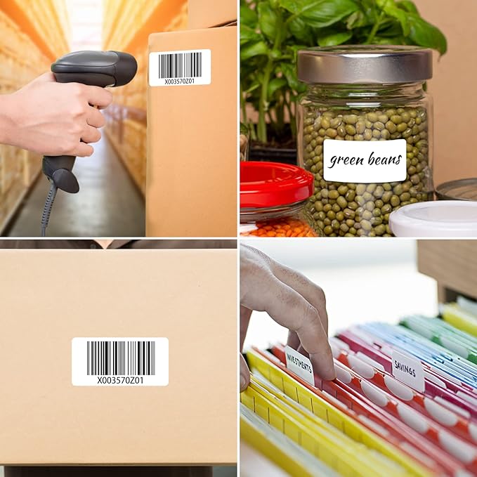 MFLABE 240 Rolls of 1000 2-1/4 x 1-1/4 Inch Direct Thermal Perforated Shipping Labels,SKU Labels
