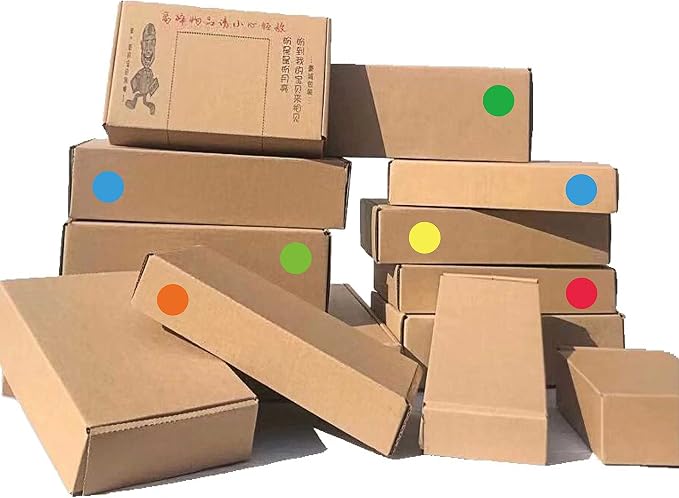 PARLAIM 1/2 Inch 4000PCS 4 Roll Round Color-Code Dot Stickers,4 Color Style Colorful Coding Label Sticker for Home Office Classroom
