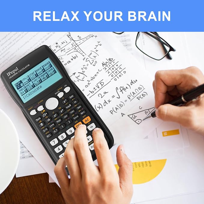 Scientific Calculators with Graphing Functions, IPepul 10 Modes Math Calculator for High School and College Students, Teachers, Office, Algebra, Geometry, Statistics, School Supplies