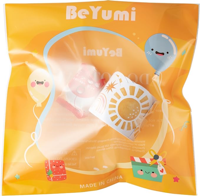 BeYumi Boho Sun Border Trim - 65ft Back to School Boho Sun Scalloped Rolled Border Trim Pastel Watercolor Bulletin Board Set Classroom Office Chalkboard Kindergarten Elementary Home Party Decoration