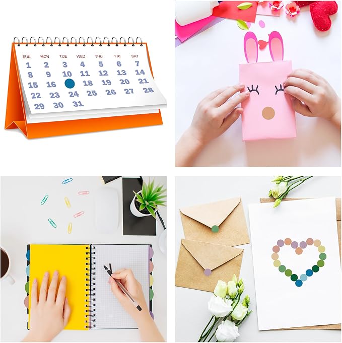 2800 Pcs Colored Dot Stickers 3/4 Inch Round Color Coding Labels, Garage Sale Stickers Circle Price Tags Blank Removable Polka Label for Office Classroom Student Toddlers(Green Series)