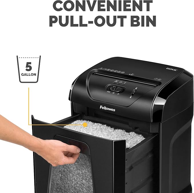 Fellowes Powershred 60MC Micro-Cut 10 Sheet Home Office Paper Shredder