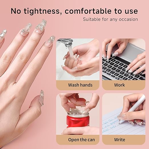 Nail Glue 2-Pack – Fast-Drying, Long-Lasting Adhesive for Acrylic, Press-On & Gel Nails – Water-Resistant, No UV/LED Needed, 10g x 2 – Strong Bond, Gentle on Nails, Ideal for DIY & Salon Use