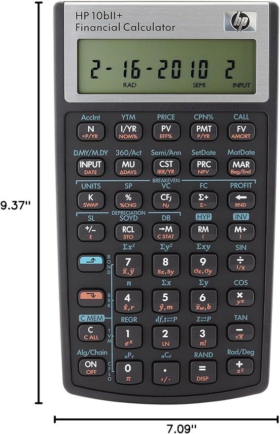 HP 10bII+ Financial Calculator