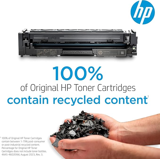 HP 206X High-Yield Toner Cartridge 4-Pack (Black, Cyan, Magenta, Yellow) | Compatible Color LaserJet Pro M255 & MFP M282/M283 Series Printers | W2110XQ1 Combo Pack