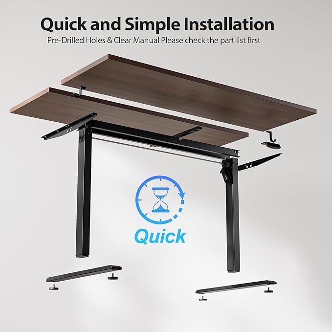 Agilestic 63*28 Inch Height Adjustable Electric Standing Desk, Dark Walnut | Sit Stand Up Computer Desk, Extra Wide desktop, Memory Presets, Stable Steel Frame,154 lbs, Easy Assembly, Splice Board