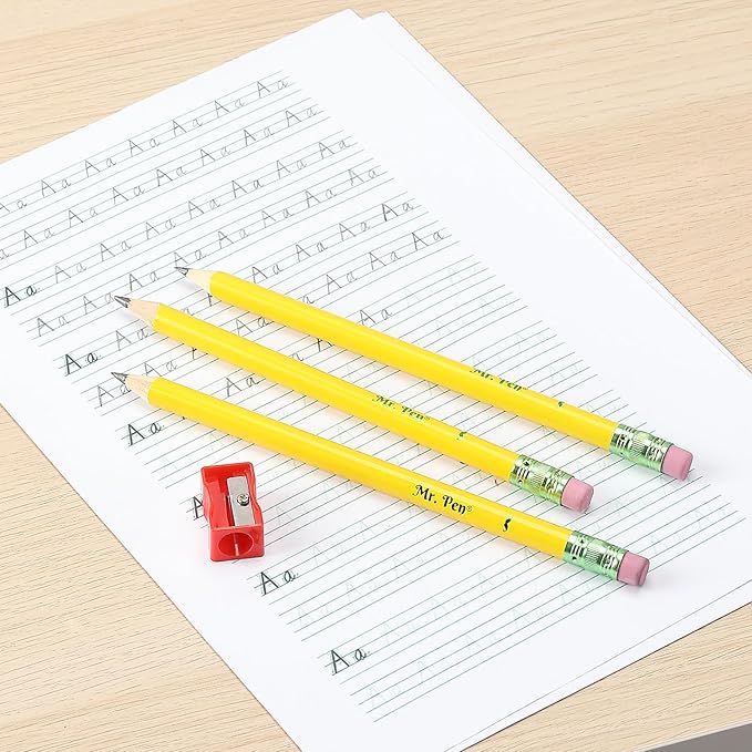 Mr. Pen- Jumbo Pencils, 20 Pencils with 1 Sharpener, Large Pencils