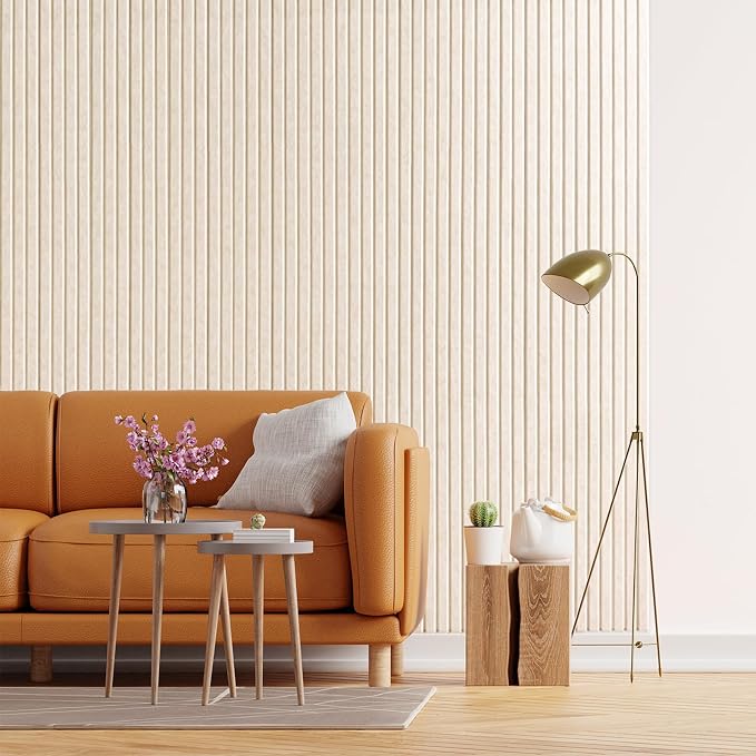 48" x 36" Large Felt Bulletin Board 1/2" Thick, Oatmeal | 12 Pack Felt Tiles, Cork Board Alternative, 60 Adhesive Tabs, Pin Board for Home Office Decor with Easy Install