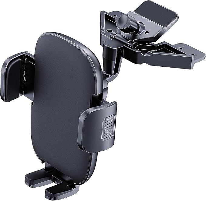 Phone Mount for Car Phone Holder Mount Upgraded Metal CD Slot Phone Holder Car Cell Phone Holder Thick Cases Friendly iPhone Holder for Car Mount for CD Player Fit for All iPhone Smartphone