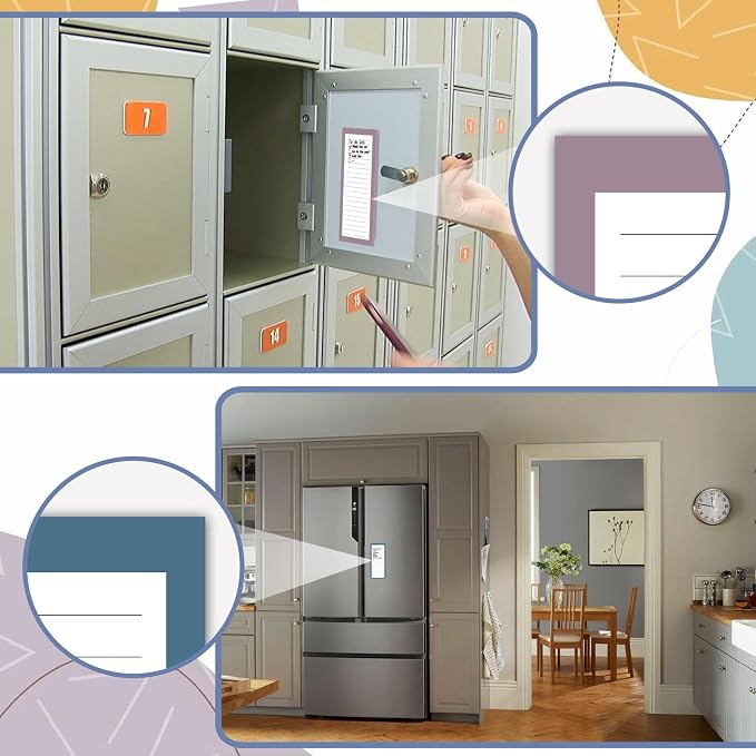 Utron 4 Pack Magnetic Notepads for Refrigerator, 50 Pages/BookGrocery List Magnet Pad for Fridge, Design Magnetic Grocery List Pad for Fridge, Grocery List Notepad, To-Do Memos, List