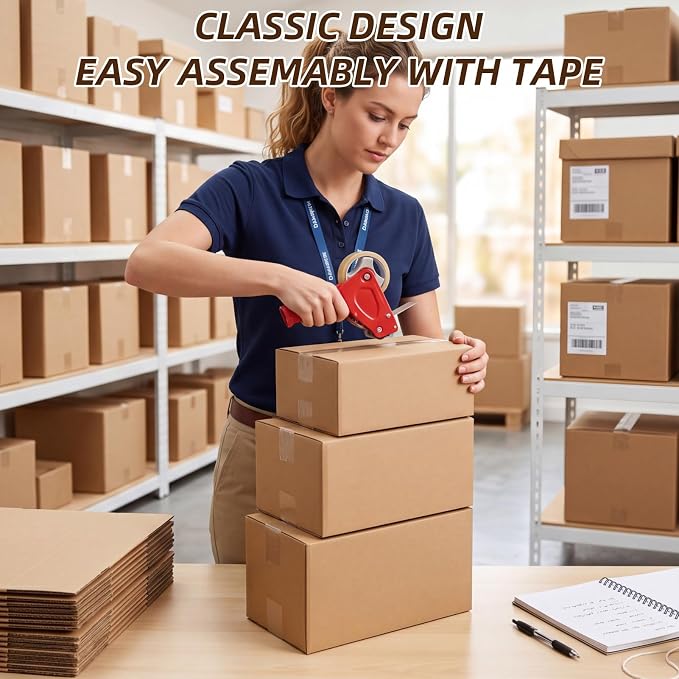 ZBEIVAN Shipping Boxes Mailers Assorted Sizes 11x6x6, 10x7x5, 9x6x4 inches Corrugated Cardboard Small Packing Kraft Moving Mailing Box, Pack of 30