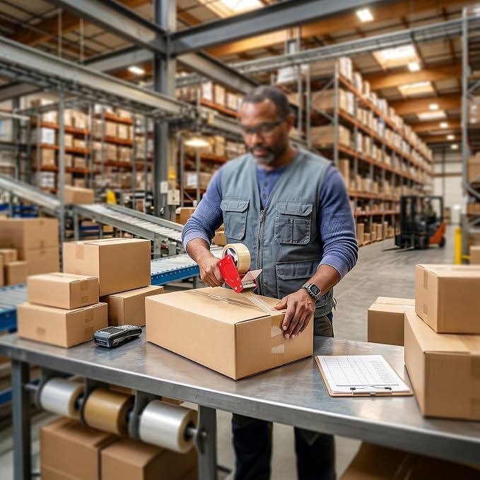 CRUGLA 12x12x4 Shipping Boxes 25 Pack, Brown Corrugated Cardboard Boxes with Side-Lock and Pre-Applied Double-Sided Tape, Easy Assemble Packing Mailer Boxes for Small Business Shipping